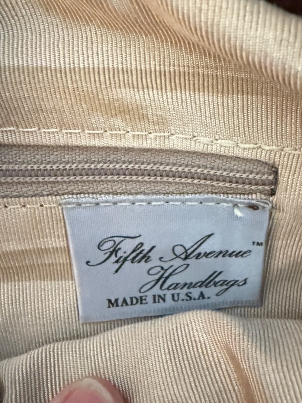 Vintage 80s Fifth Avenue Handbags Patchwork Crossbody Leather Made in USA - Picture 3 of 9